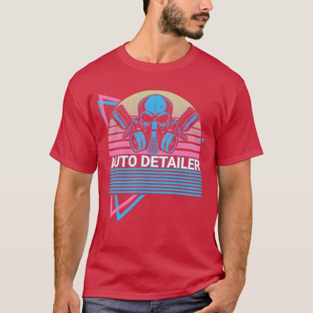 Auto Detailer Car Detailer Auto Detailing Retro gi T-Shirt (Front)