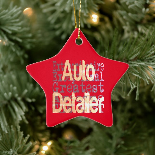 Auto Detailer Extraordinaire Ceramic Tree Decoration (Tree)