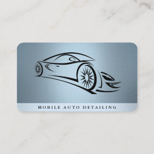 Auto Detailing, Auto Repair Logo Business Card