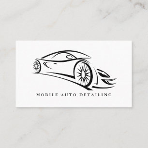 Auto Detailing, Auto Repair Logo Business Card