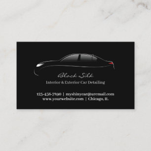 Auto Detailing Bold Business Card