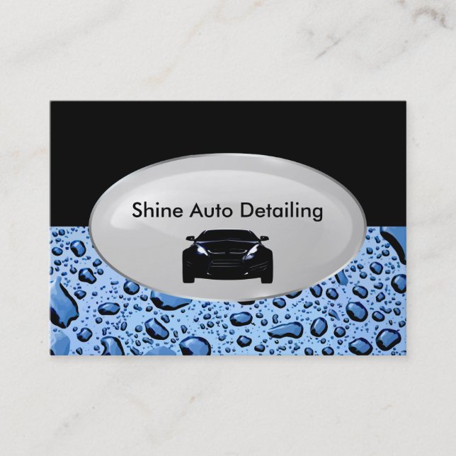 Auto Detailing Business Business Card (Front)