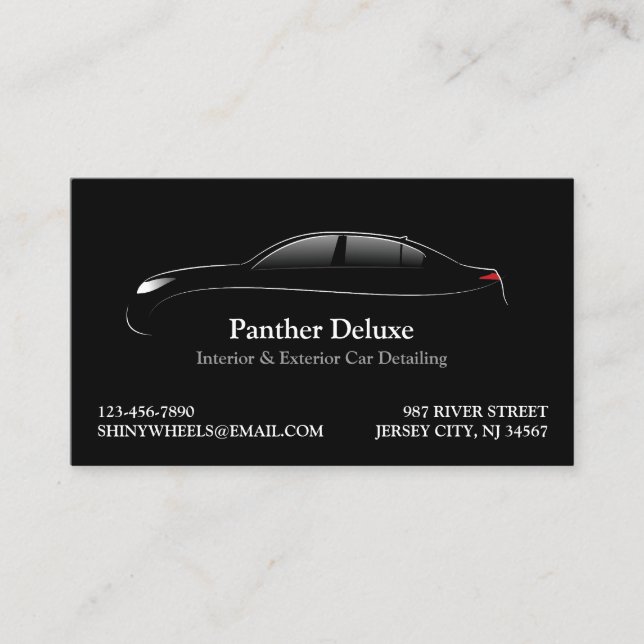 Auto Detailing Business Card (Front)