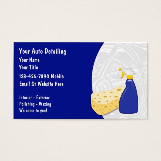 Auto Detailing Business Cards