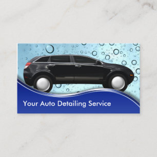 Auto Detailing Business Cards