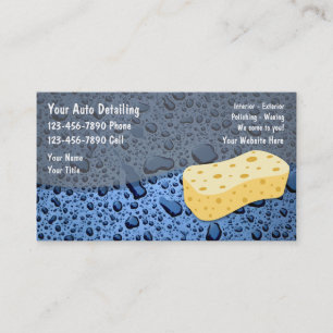 Auto Detailing Business Cards