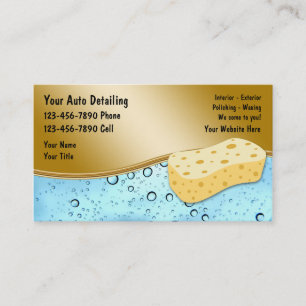 Auto Detailing Business Cards
