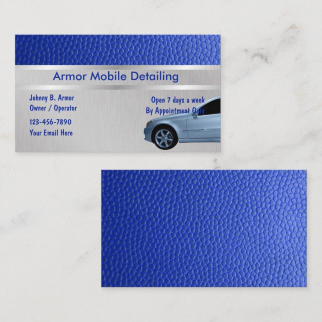 Auto Detailing Business Cards (Front/Back)