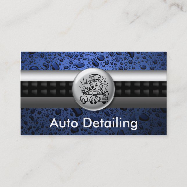 Auto Detailing Business Cards (Front)