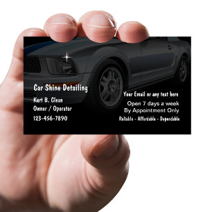 Auto Detailing Business Cards