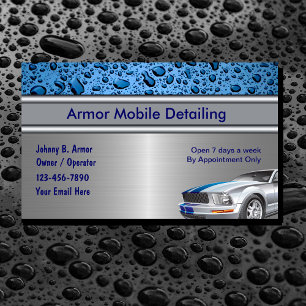 Auto Detailing Business Cards