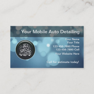Auto Detailing Business Cards