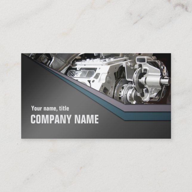 Auto detailing car repair business card (Front)
