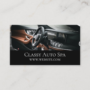 Auto Detailing Car Service Dealer Business Card