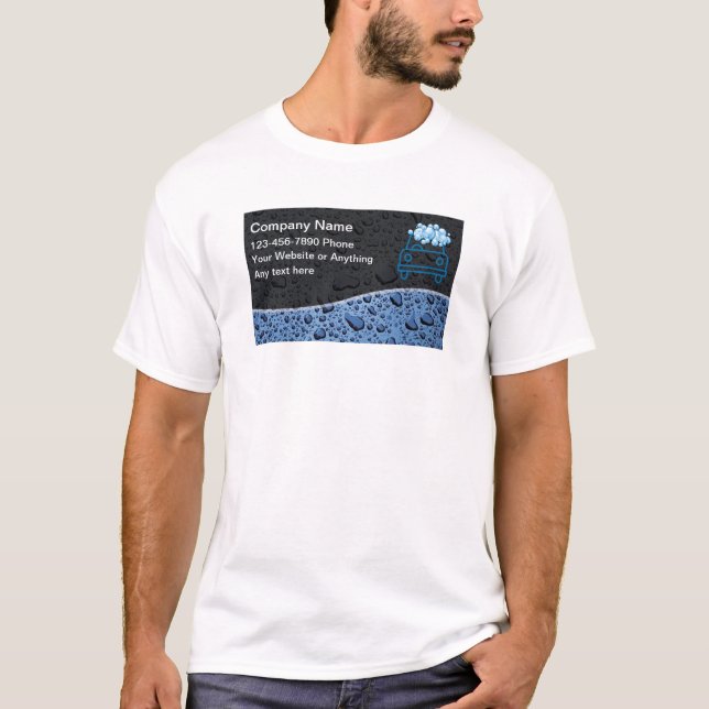 Auto Detailing Car Wash Theme Tshirts (Front)