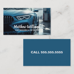 Auto Detailing Car Washing Business Card