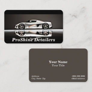 Auto Detailing / Cleaning Business Card