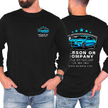 Auto Detailing Logo Mobile Car Wash Long Sleeve T-Shirt<br><div class="desc">Keep your team looking professional and polished with the Auto Detailing Logo Mobile Car Wash Long Sleeve T-Shirt. Designed for businesses specialising in car wash and auto detailing services, this shirt combines comfort, durability, and a customisable design to showcase your logo and branding. It's a perfect choice for mobile car...</div>