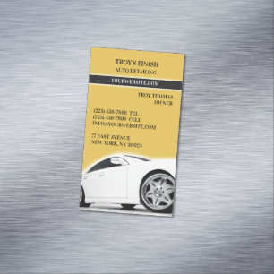 Auto Detailing Magnetic Business Card