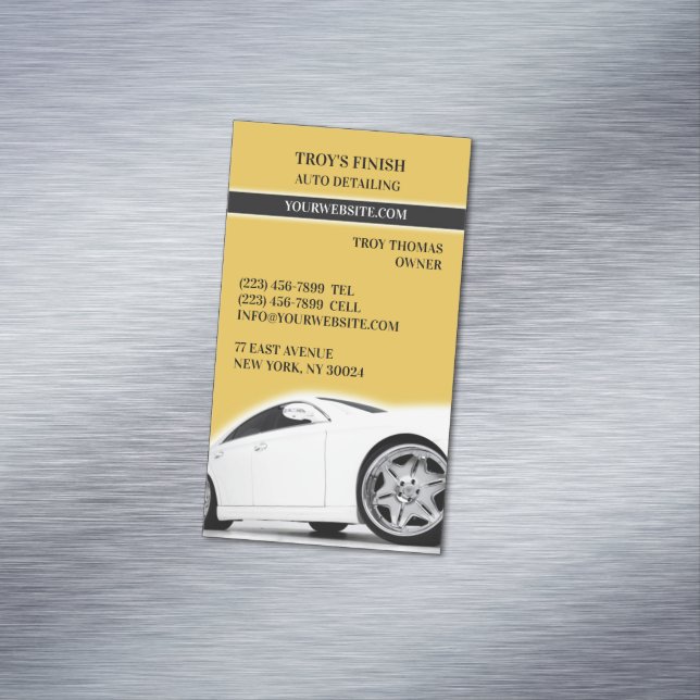 Auto Detailing Magnetic Business Card (In Situ)