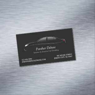 Auto Detailing Magnetic Business Card