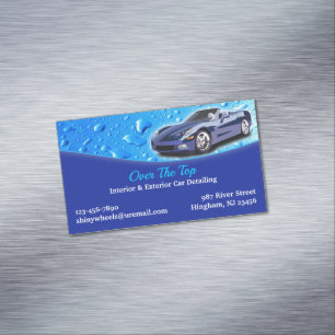Auto Detailing Magnetic Business Card