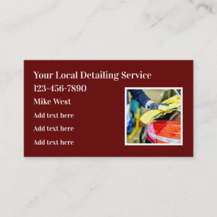 Auto Detailing Modern Business Card Template