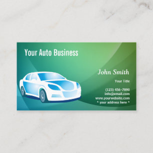 Auto Detailing Professional Car Modern Business Card