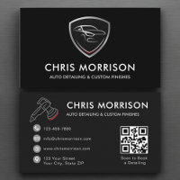 Auto Detailing QR Code Logo Mobile Car Wash
