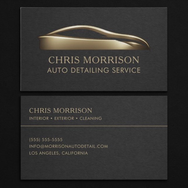 Auto Detailing Service Business Card (Creator Uploaded)