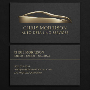 Auto Detailing Services Business Card