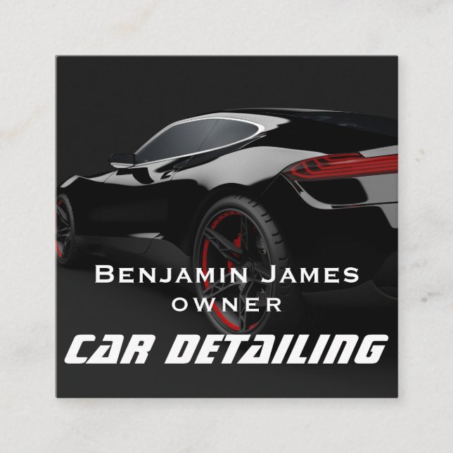  Auto Detailing  Square Business Card (Front)
