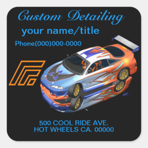 Auto Detailing Stickers