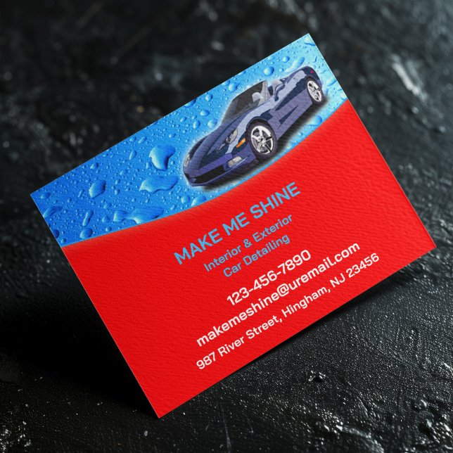 Auto Detailing Water Drops Flyer Template (Creator Uploaded)