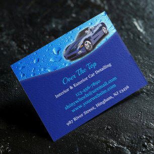 Auto Detailing Water Drops Flyer Template