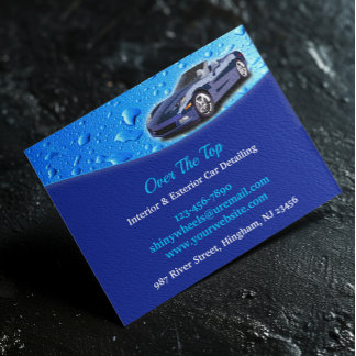Auto Detailing Water Drops Flyer Template