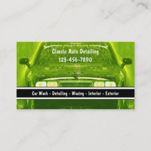 Auto Detailng Business Cards