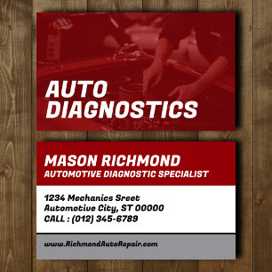 Auto Diagnostics Business Card