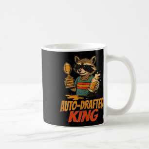 Auto-drafted King Lazy Fantasy Football Winner Rac Coffee Mug
