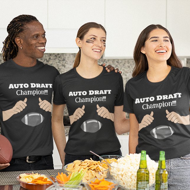 Auto Draught Champion!!! Fantasy Football  T-Shirt (Creator Uploaded)