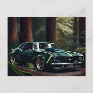 Auto forest Postcards