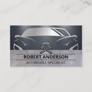 Auto Front View   Wrenches   Repair  Business Card