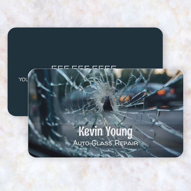 Auto Glass Repair Business Card (Auto Glass Repair Business Cards)