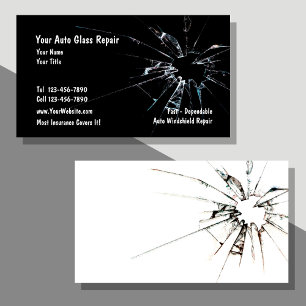Auto Glass Repair Business Card