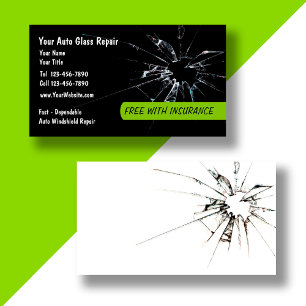 Auto Glass Repair New Business Card