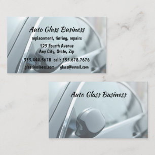Auto Glass Tinting Repair Business Card