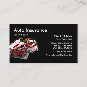 Auto Insurance Business Card