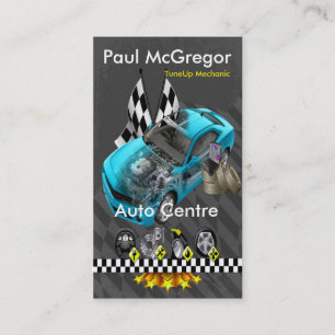 Auto It centers/TuneUp Mechanic Business Card