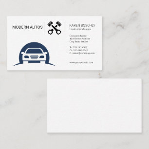 Auto Logo   Auto Maintenance   Car Pistons Business Card