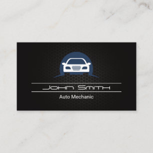 Auto Logo Carbon Fibre Pattern Auto Logo Business Card
